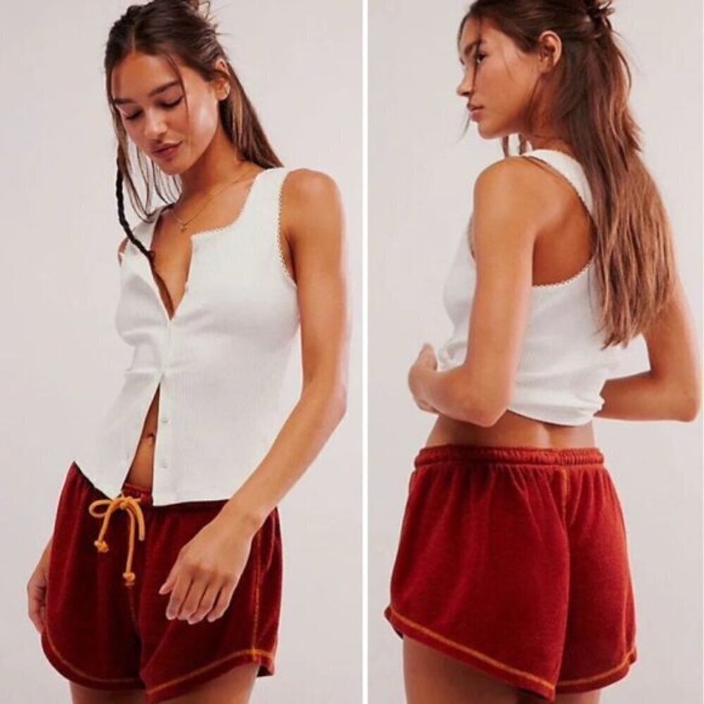 New Free People Gimme More Arabian Spice Terracotta Shorts XS NWOT